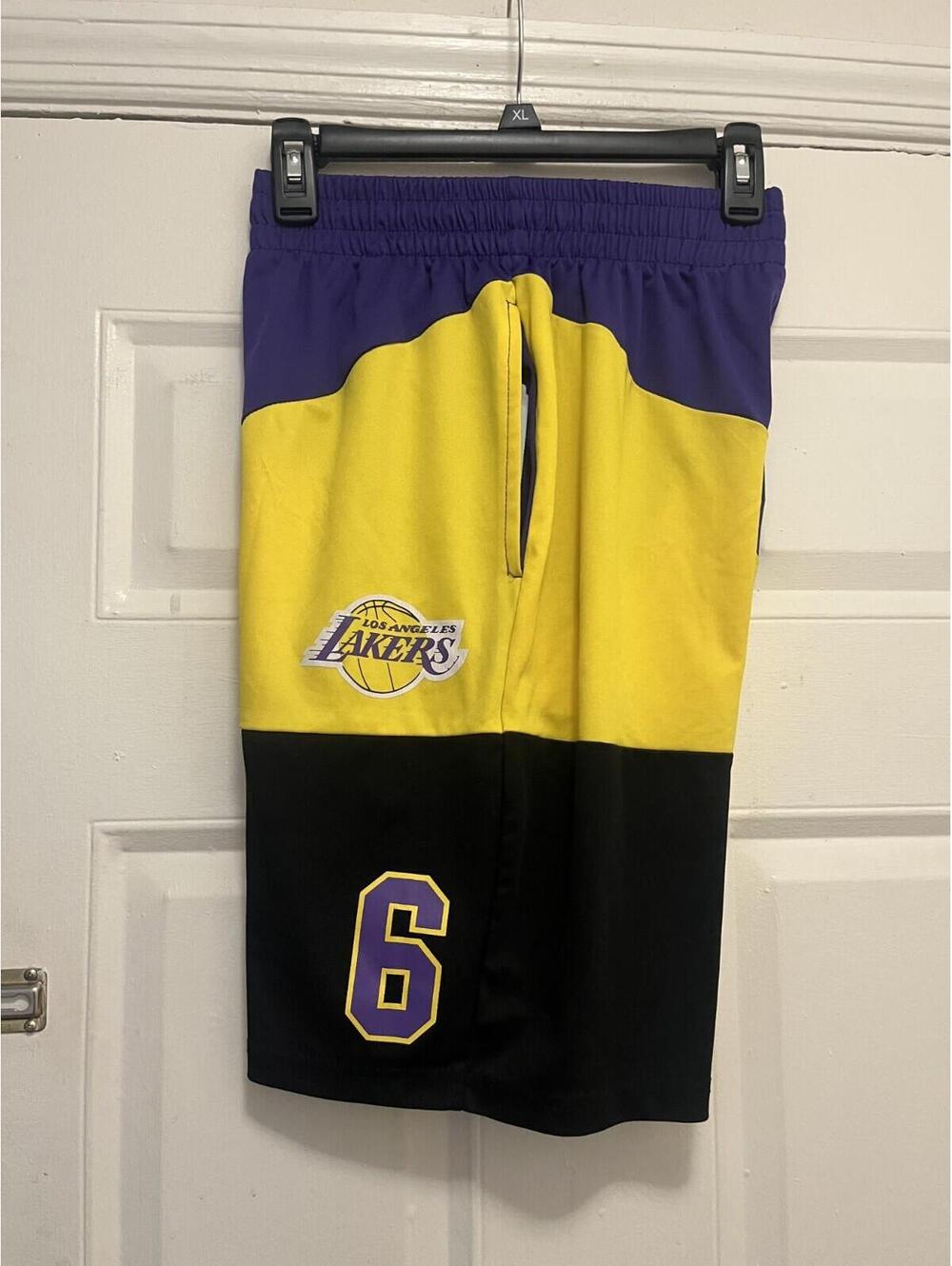 Los Angeles Lakers Shorts LeBron James Mens Small  NBA "6”